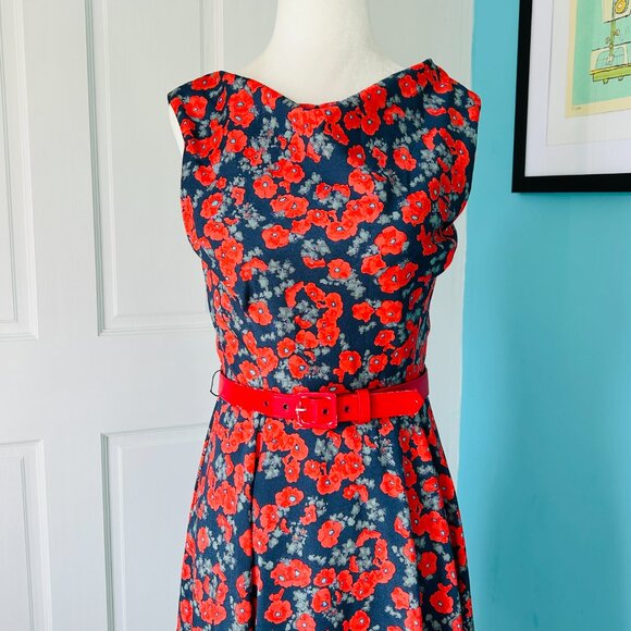 NEW with TAGS Eva Franco Zinta Dress in Red Poppy (size 2) - Picture 3 of 15